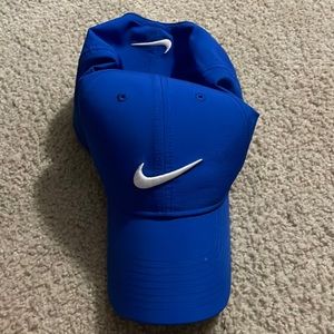 Blue Nike Hat with Velcro strap for size adjustment